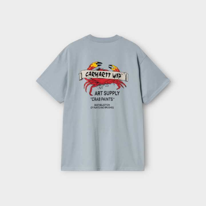 Carhartt WIP Crab Paint Tee Frosted Blue