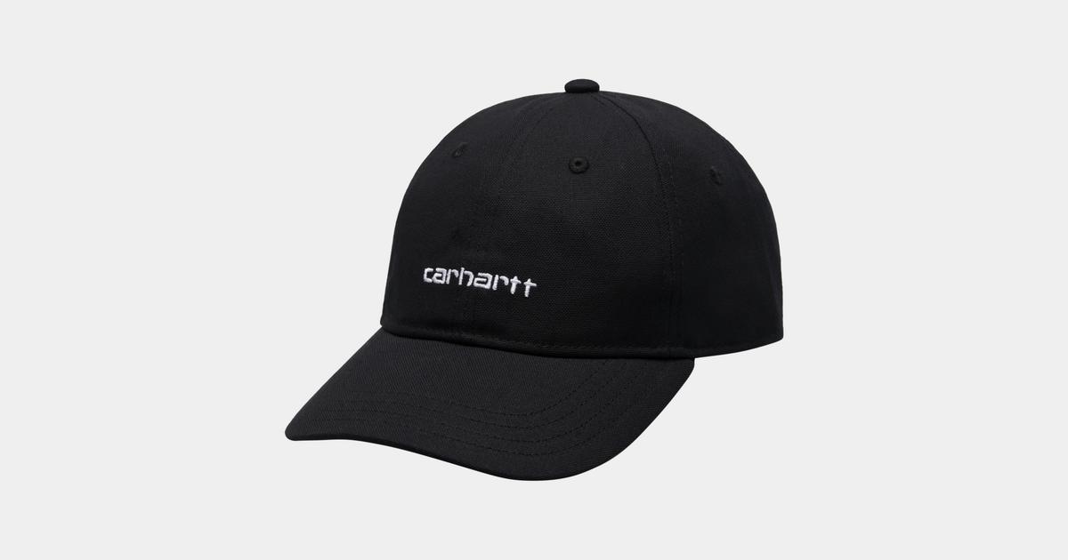 Carhartt Black Canvas Script Cap
