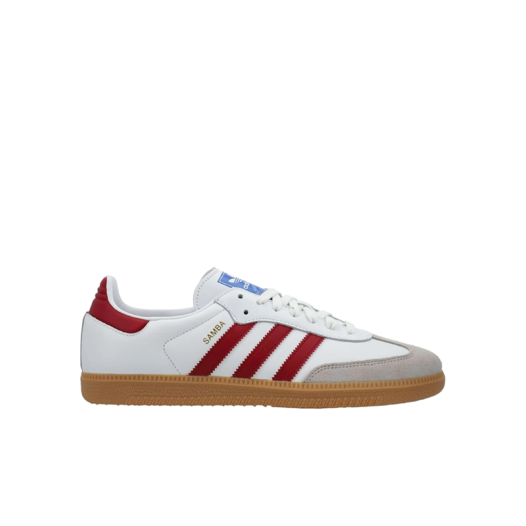 Adidas Samba OG White / Burgundy – Drop