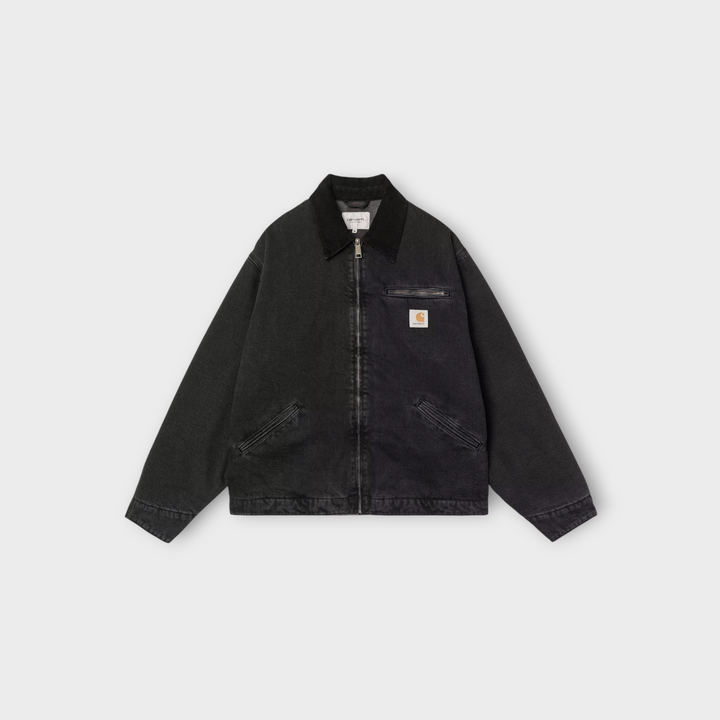 Carhartt WIP OG Detroit Jacket Black / Black stone washed