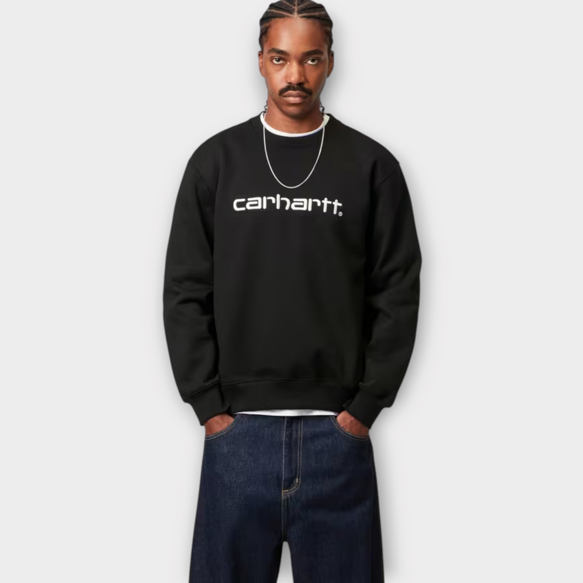Carhartt Sweat Black / White, view 3