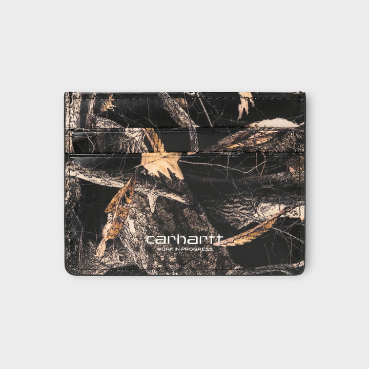 Carhartt WIP Vegas Cardholder Cmo Feather Tree, Black/Silver