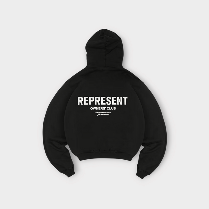 Represent Owners Club Black Zip Hoodie