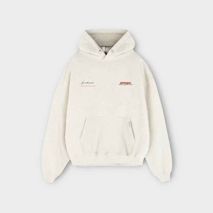 Represent Patron Of The Club Hoodie Cream Marl