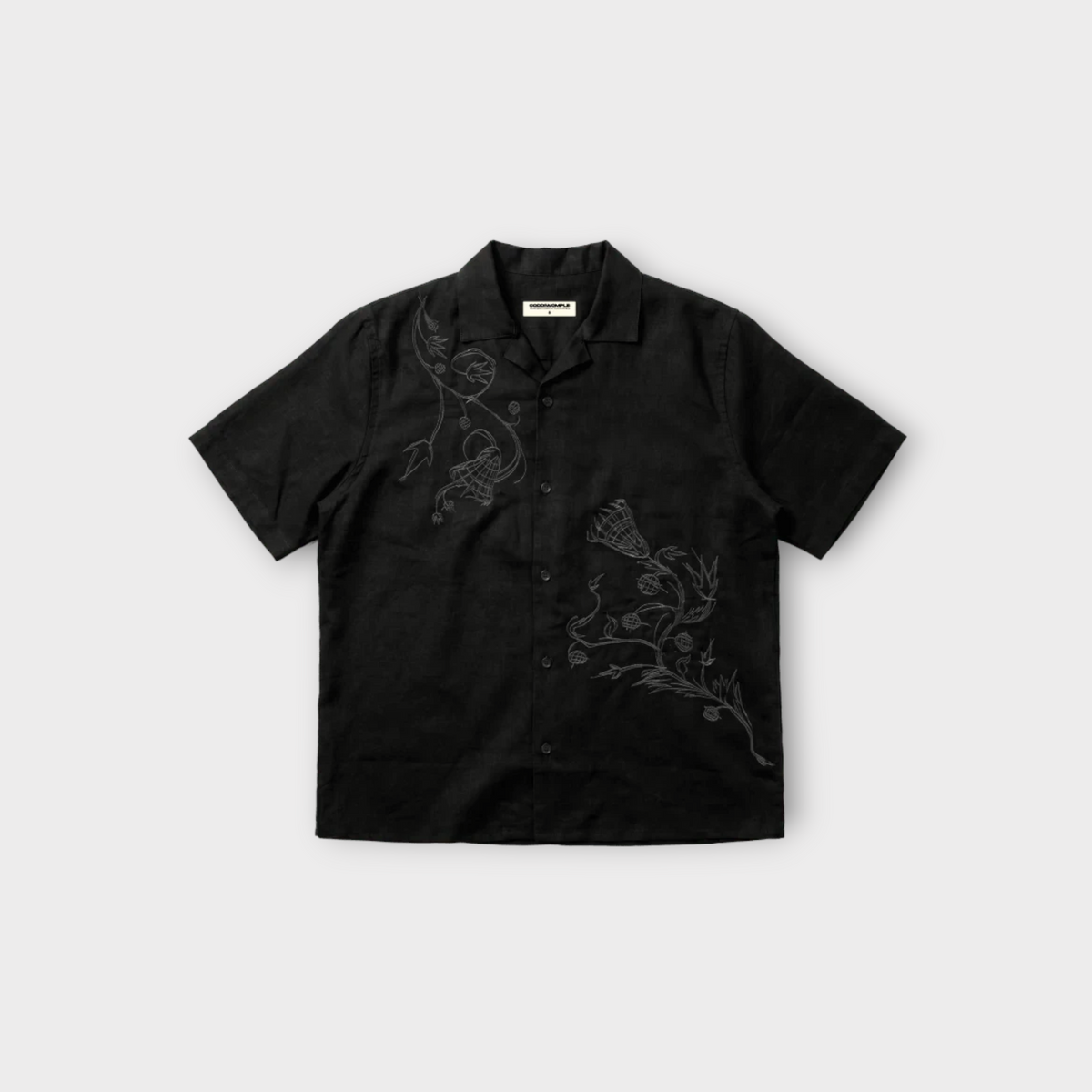 NYMPH Black Linen Shirt, view 1
