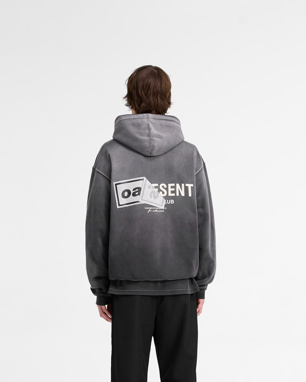 Represent X Oasis Owners Club Hoodie Stained Black