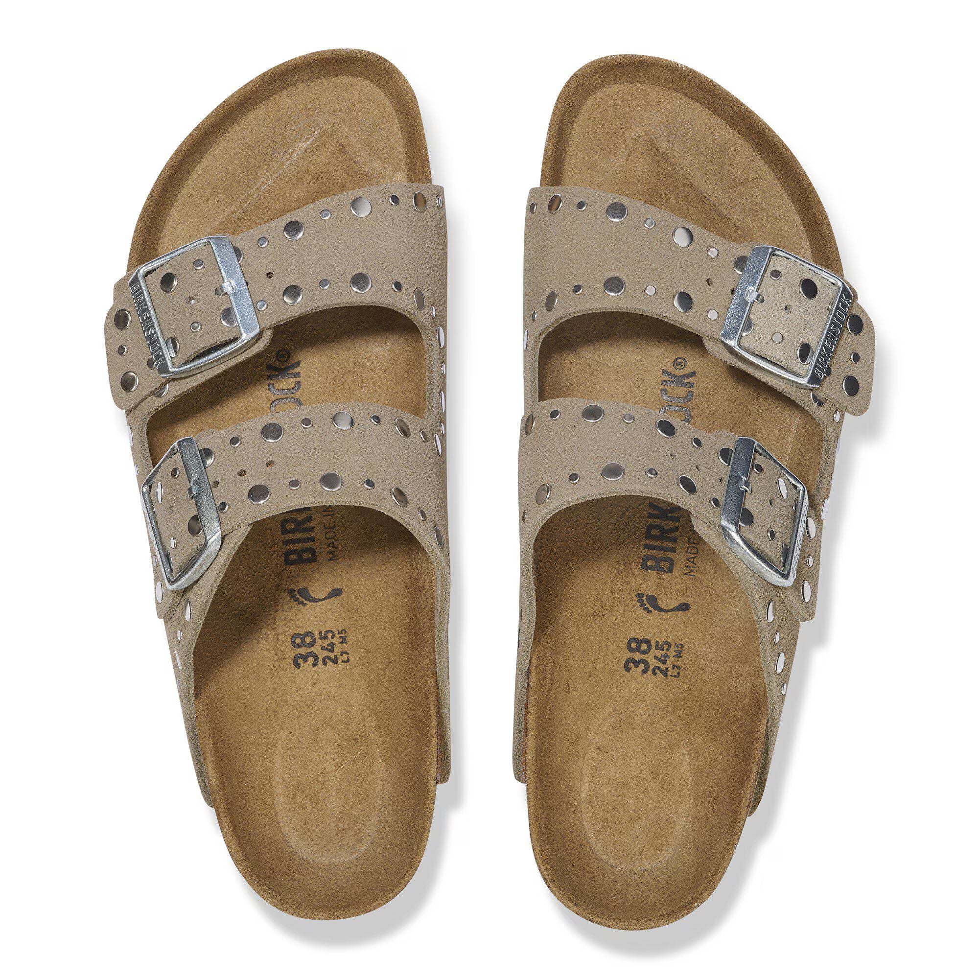 Birkenstock Arizona Rivet Studded Taupe