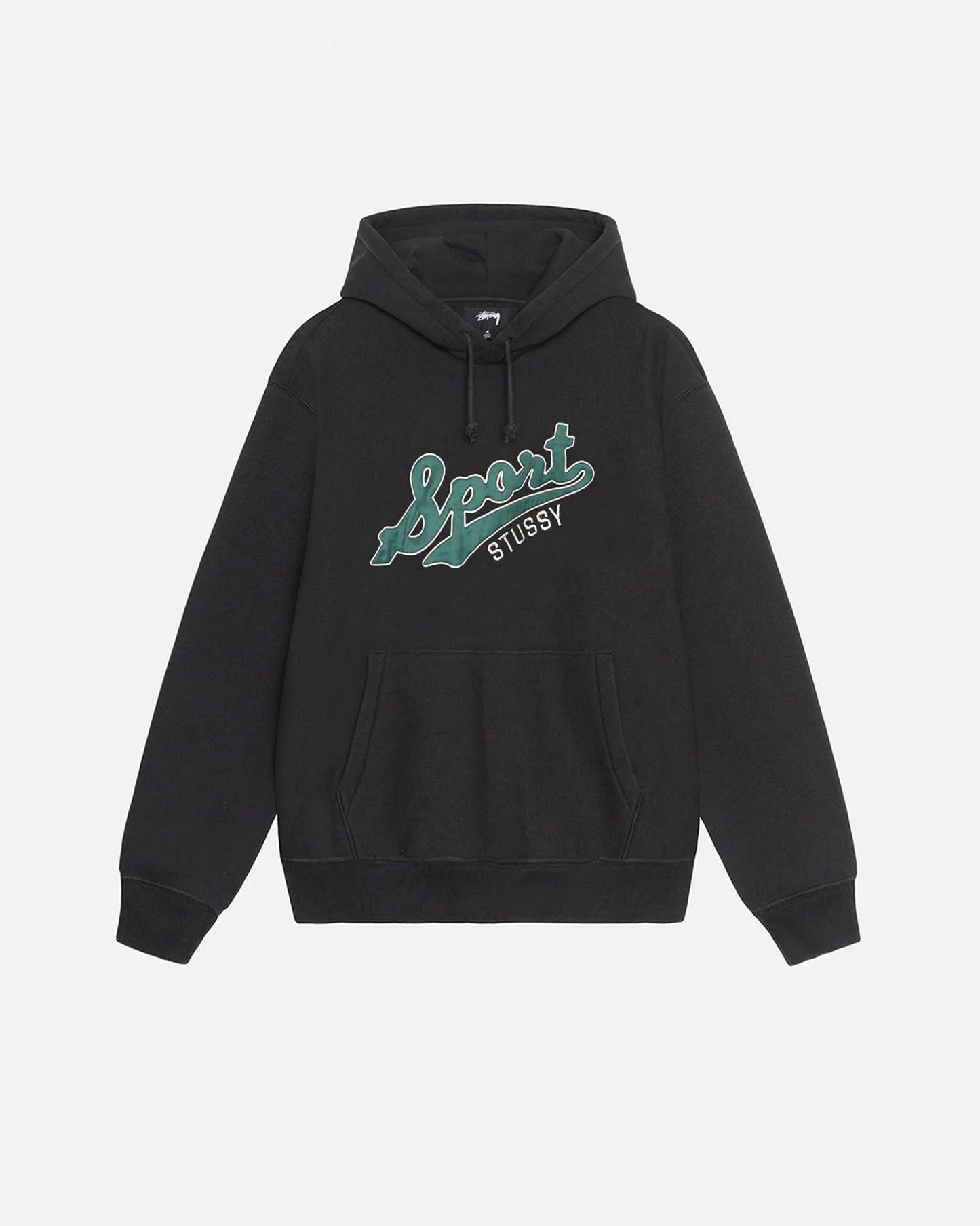 Stussy Satin Patch Black Hoodie