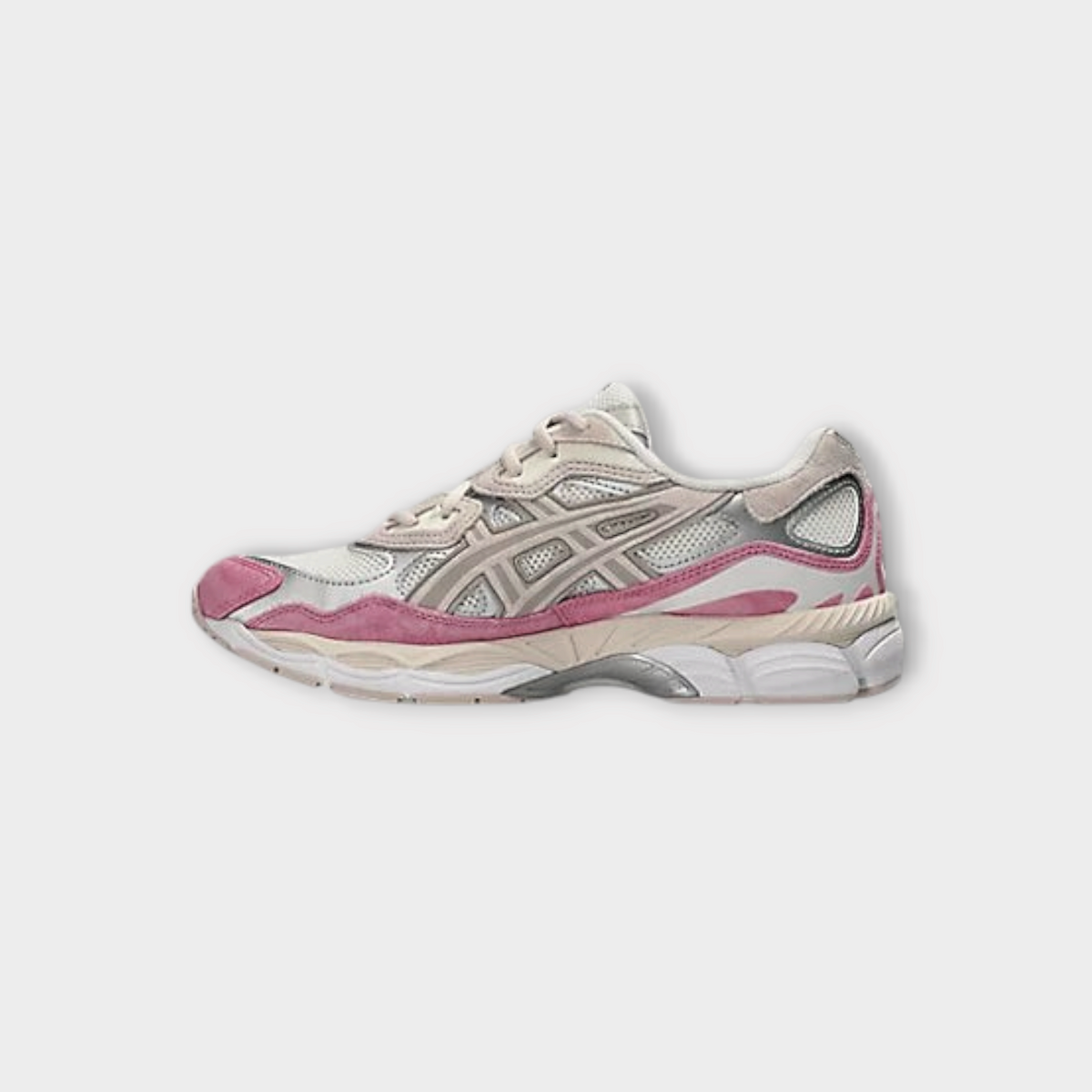 Asics GEL NYC Cream / Mineral Beige / Pink, view 2