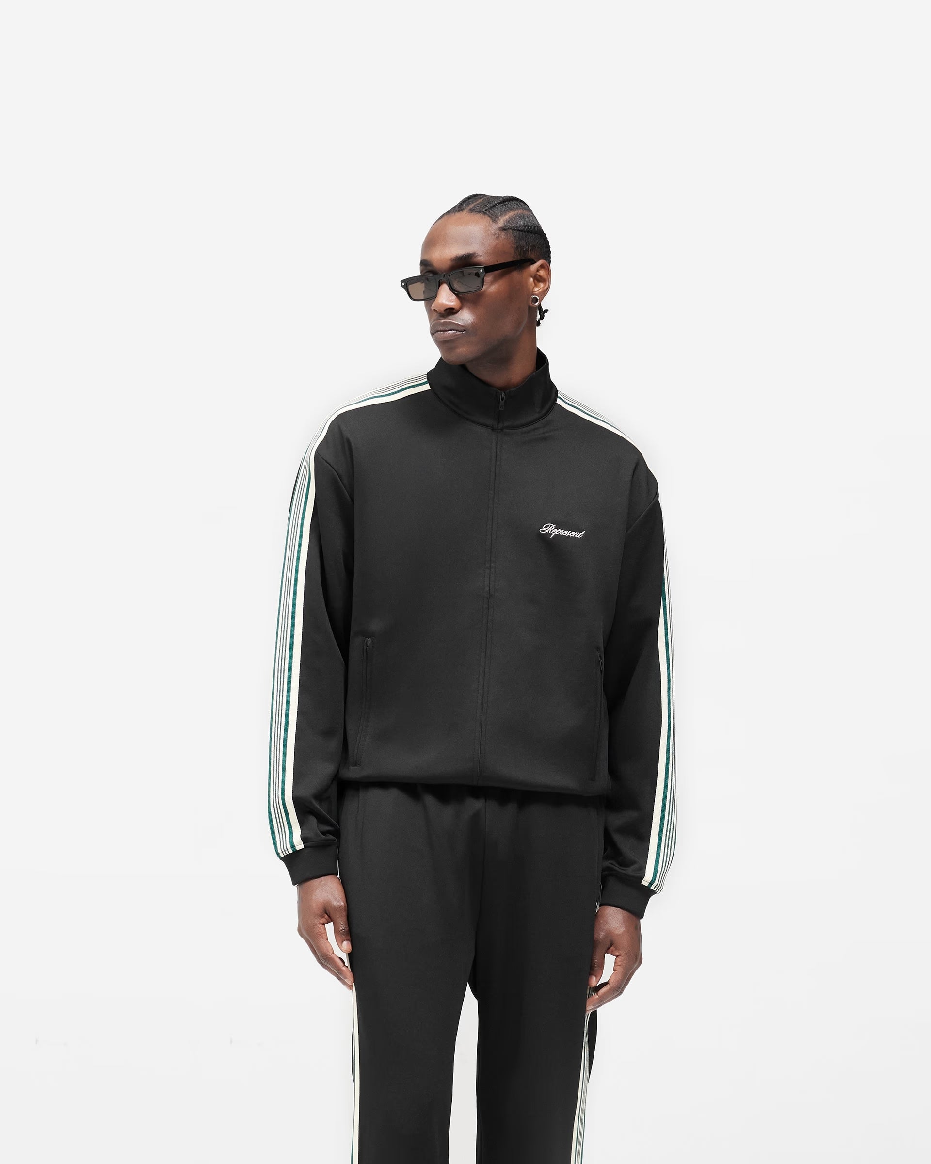 Represent Taped Track Black Jacket