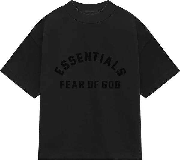 Essentials Logo Black Heavyweight T-Shirt