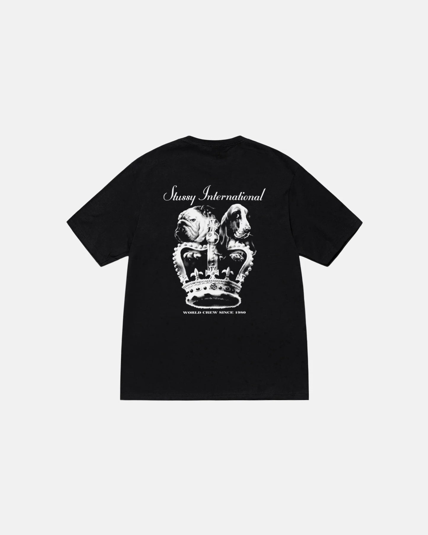 Stussy Dog Crown Black T-Shirt