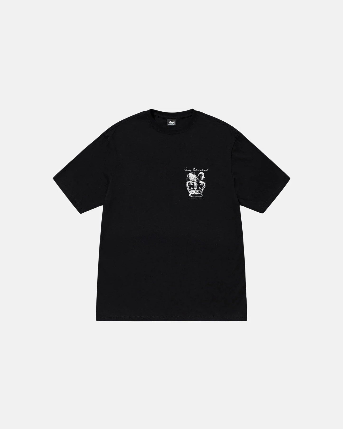 Stussy Dog Crown Black T-Shirt