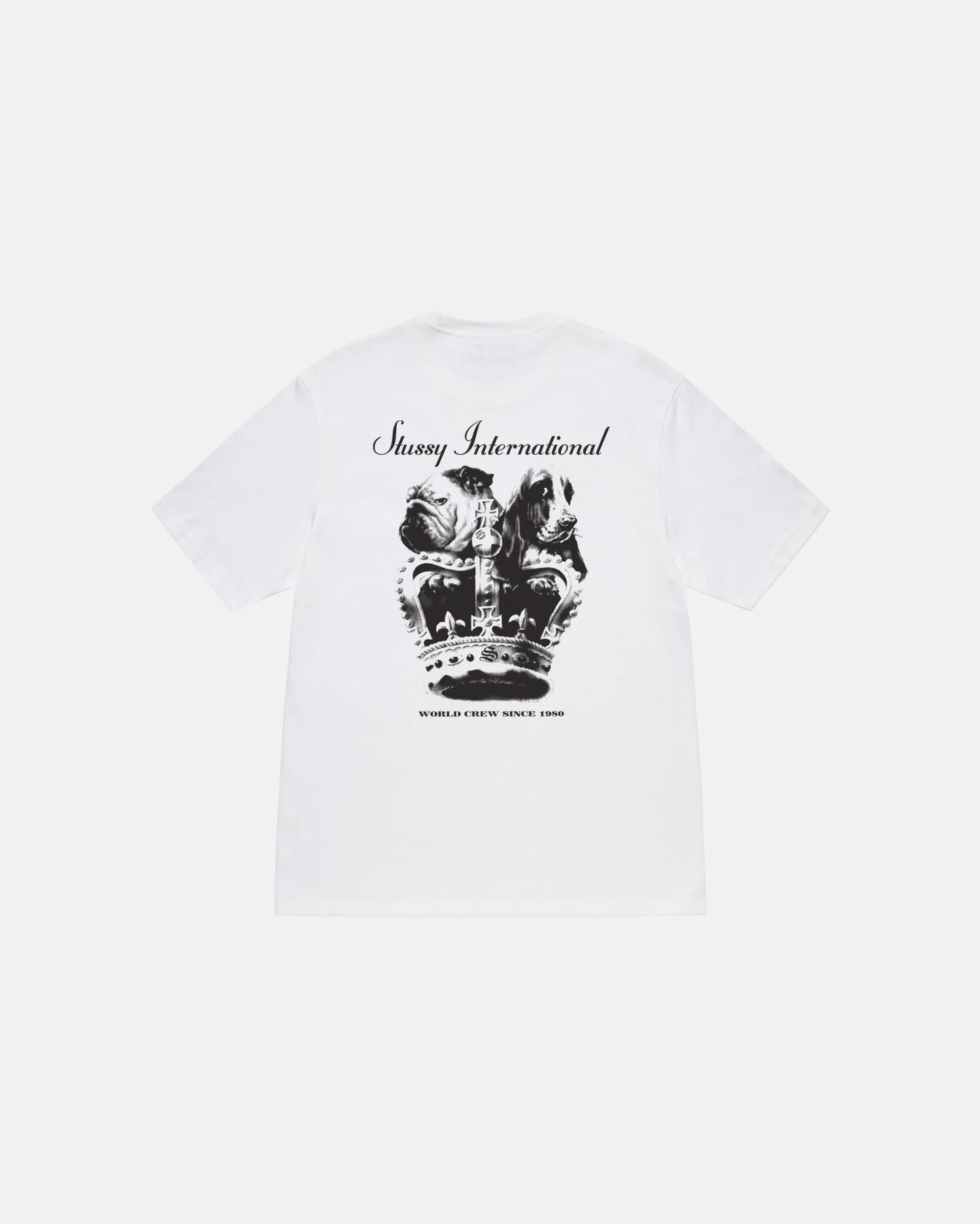 Stussy Dog Crown White T-Shirt