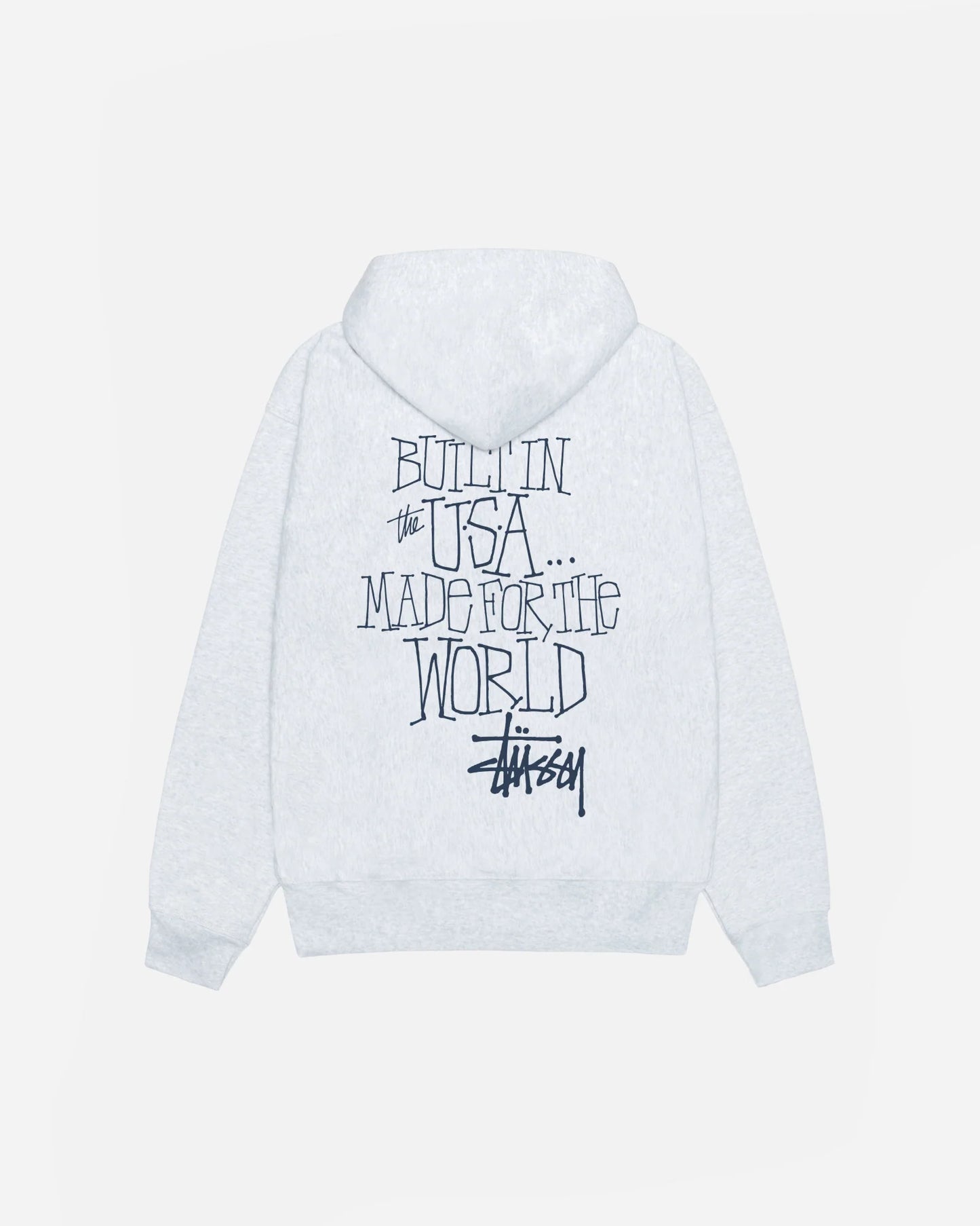 Stussy Built In Usa Grey Hoodie