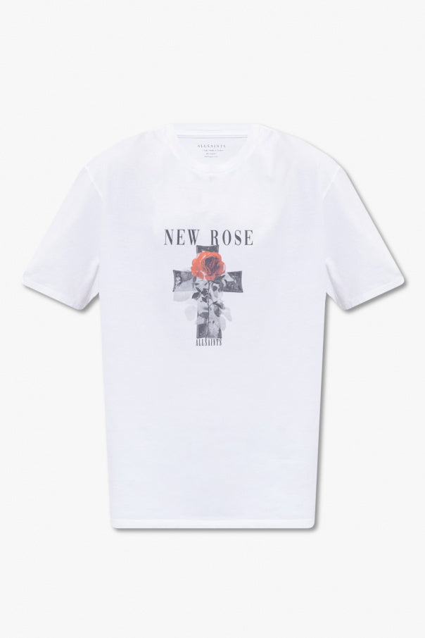 AllSaints Cross Risen White T-Shirt