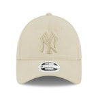 New Era WMNS Leather 9Forty Light Beige Cap