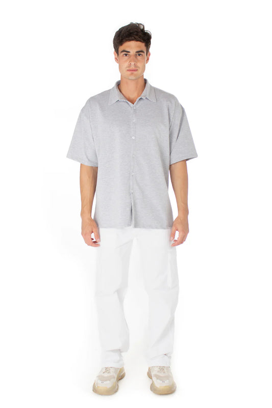 BAYNOIRE Grey Justlines Heavyweight Shirt