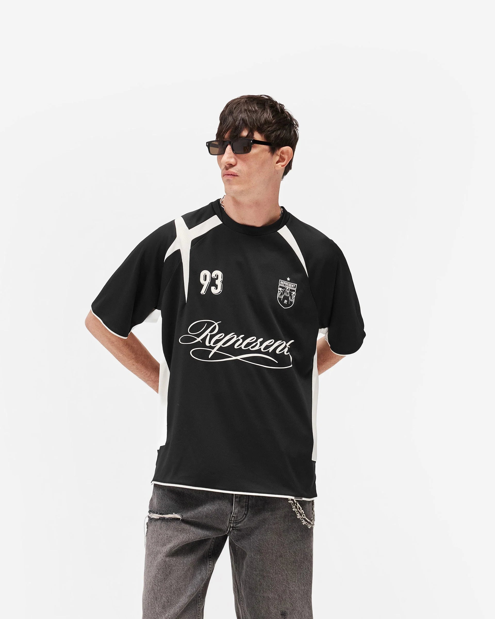 Represent Star Football Jet Black T-Shirt