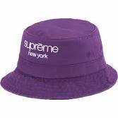 Supreme Chino Twill Crusher Purple Bucket Hat