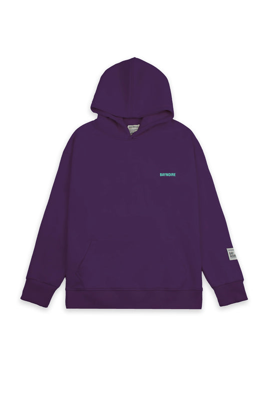 BAYNOIRE Purple Logo PL Oversized Hoodie