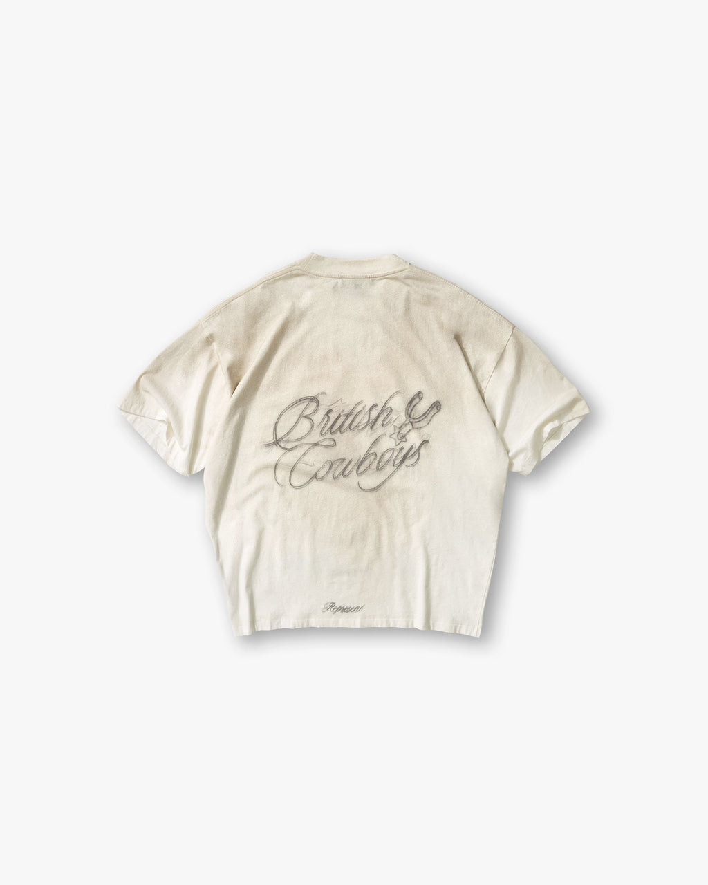 Represent British Cowboys T-Shirt Washed Ecru