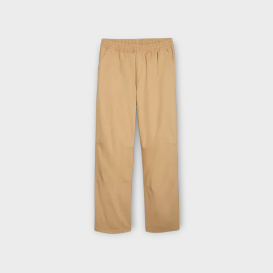 Drop Puma x REPRESENT flat pants in sand dune beige with an elasticated waistband and straight leg fit.