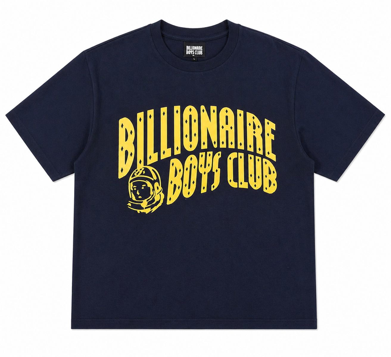 Billionaire Boys Club Large Arch Logo T-Shirt Navy / Gold