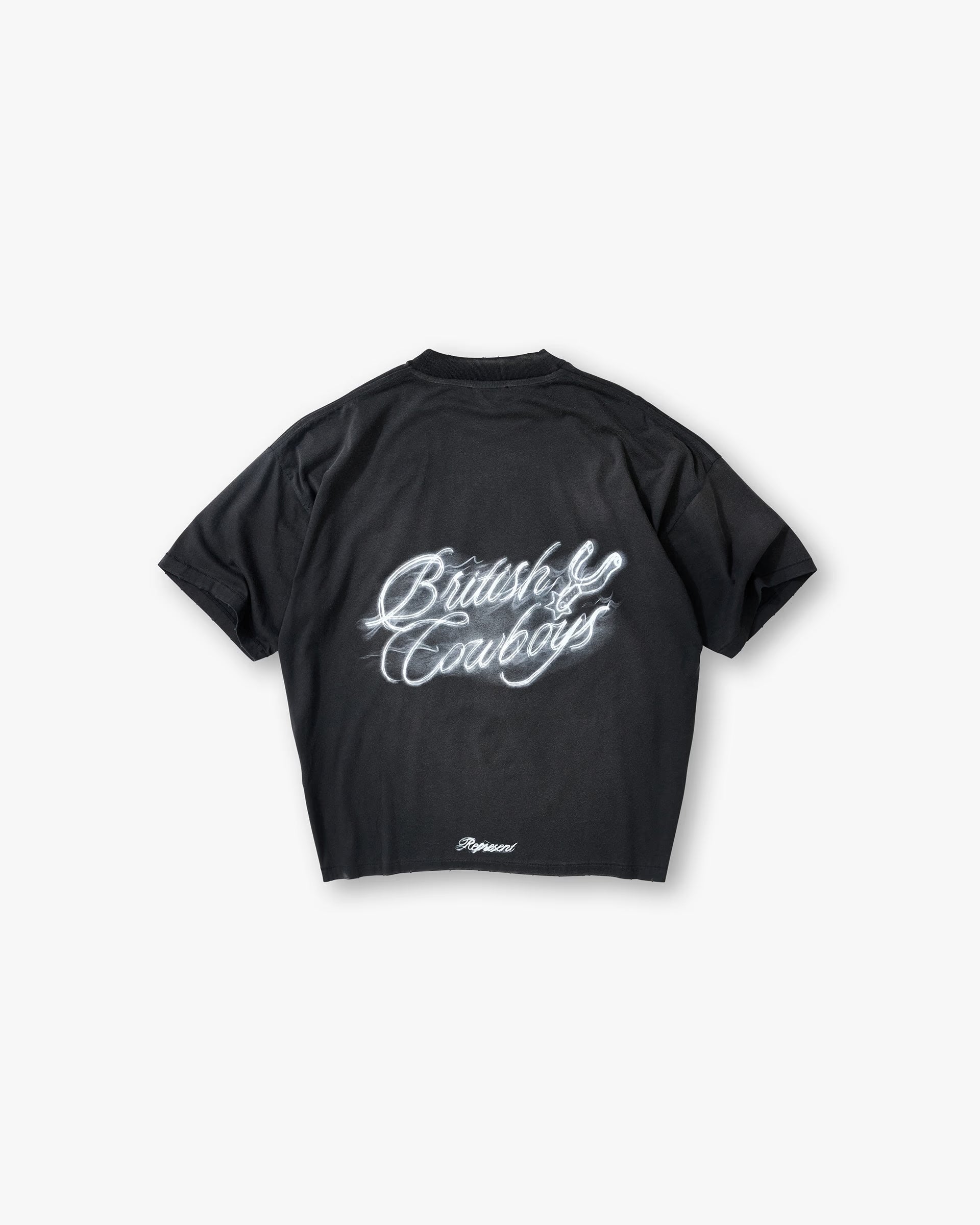 Represent British Cowboys T-Shirt Stained Black
