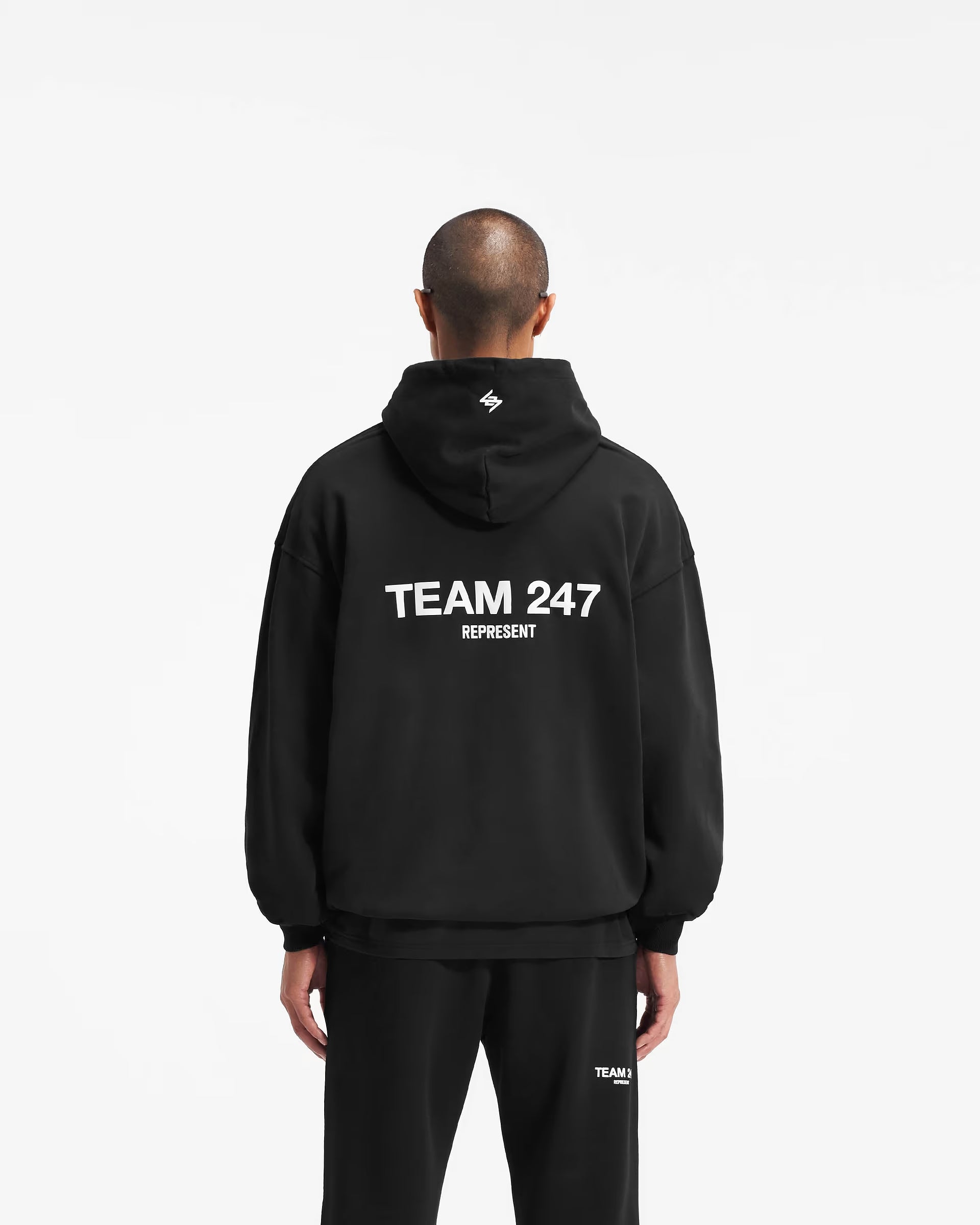 Represent Team 247 Oversized Hoodie Black