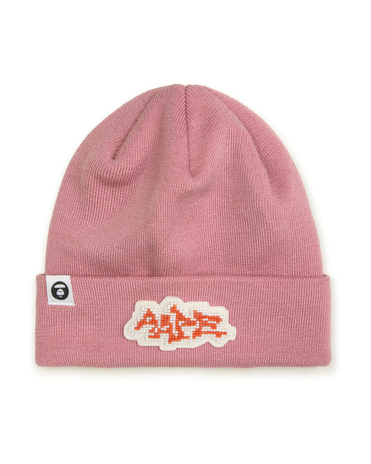 AAPE Pink Knit Beanie