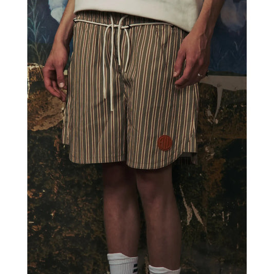 Al Camileon Studio Olive Drawstring Shorts