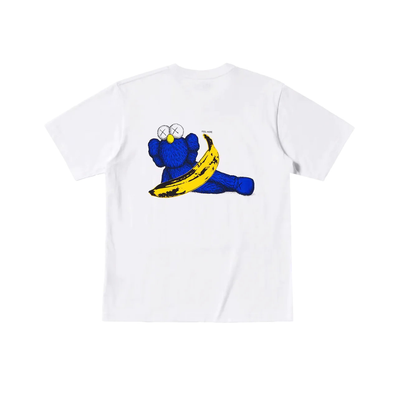 Kaws x Uniqlo x Warhol banana White T-Shirt