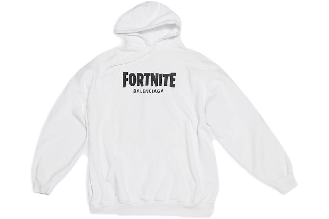 Balenciaga Fortnite White Hoodie