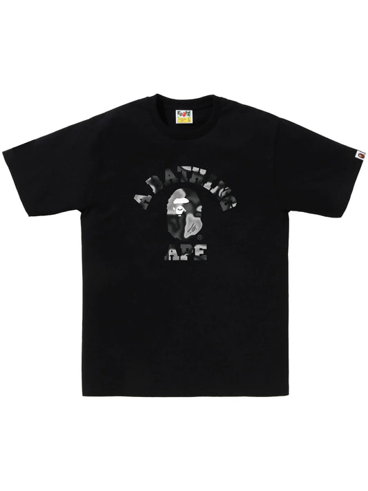 Bape College Grey Camo Black T-Shirt