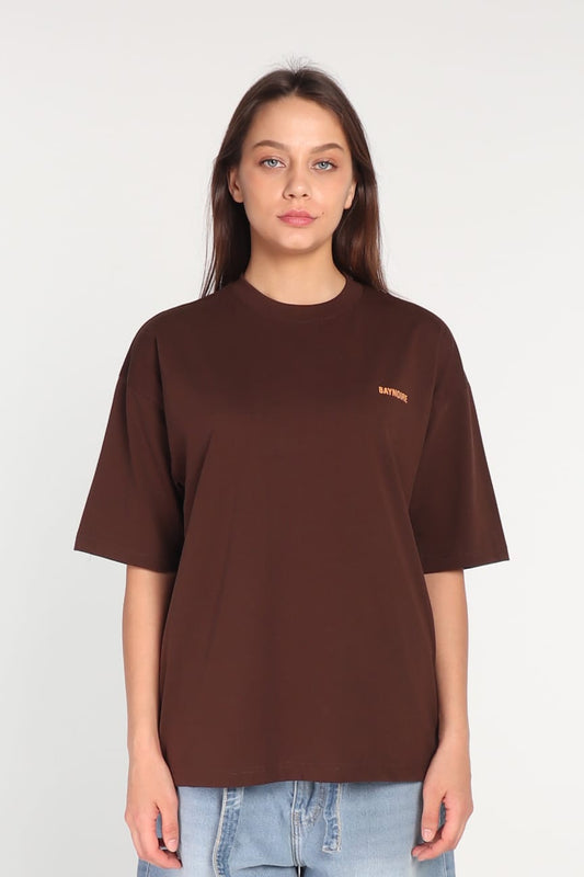 Baynoire Brown Logo II PL Oversized T-shirt