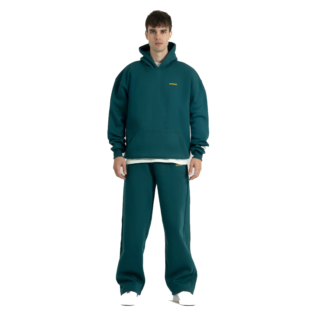 Baynoire Teal Logo II PL Oversized Hoodie
