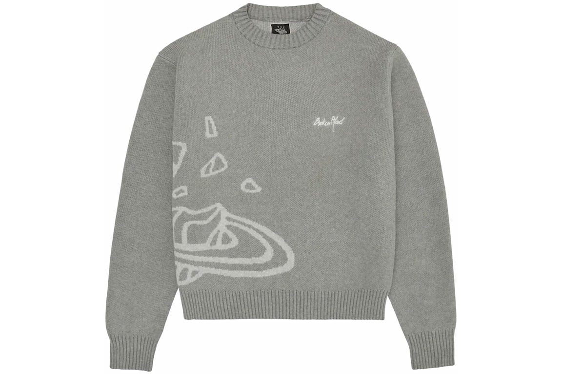 Broken Planet Knit Sweater Heather Grey