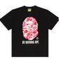 Bape By Bathing Ape Pink Camo Black T-Shirt