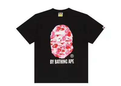 Bape By Bathing Ape Pink Camo Black T-Shirt