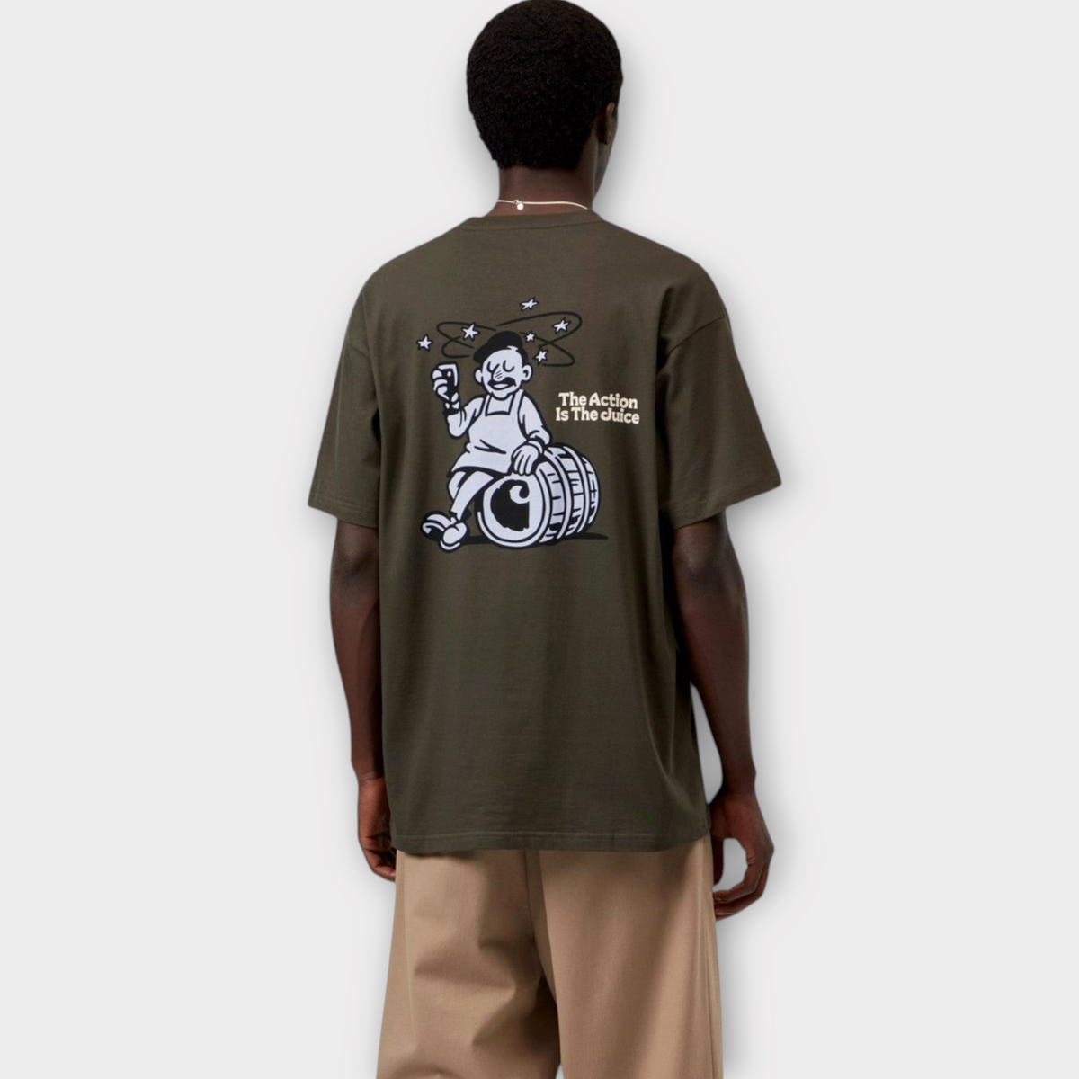 Carhartt WIP S/S Grape Picker Tee Cypress, view 4