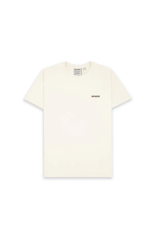 BAYNOIRE Cream Logo PL Regular Fit T-Shirt