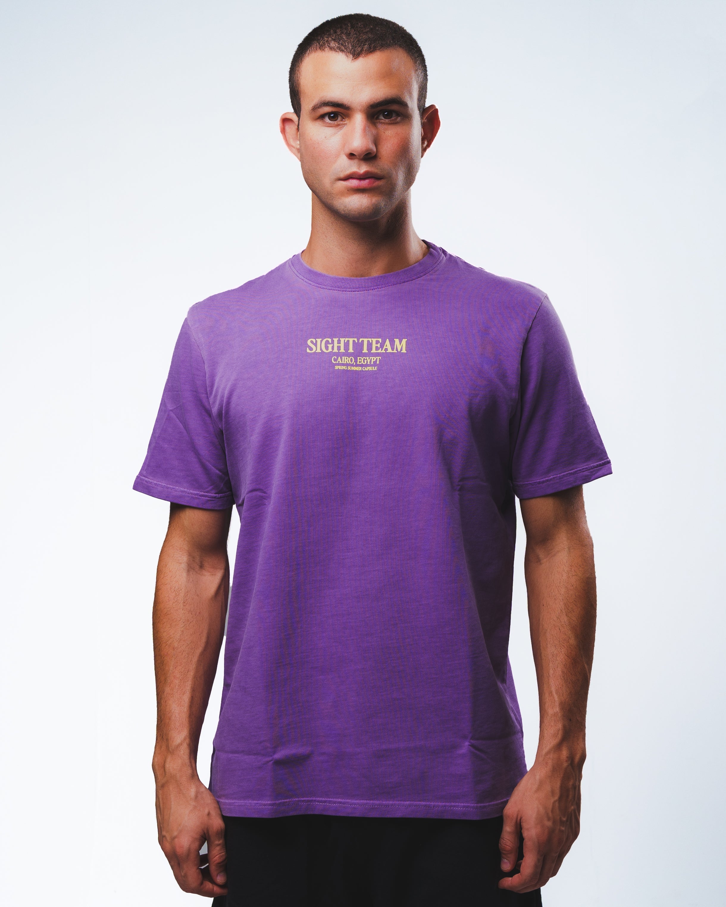 SIGHT Team Yellow on Purple T-Shirt