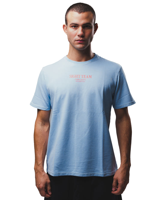 SIGHT Team Orange on Baby Blue T-Shirt