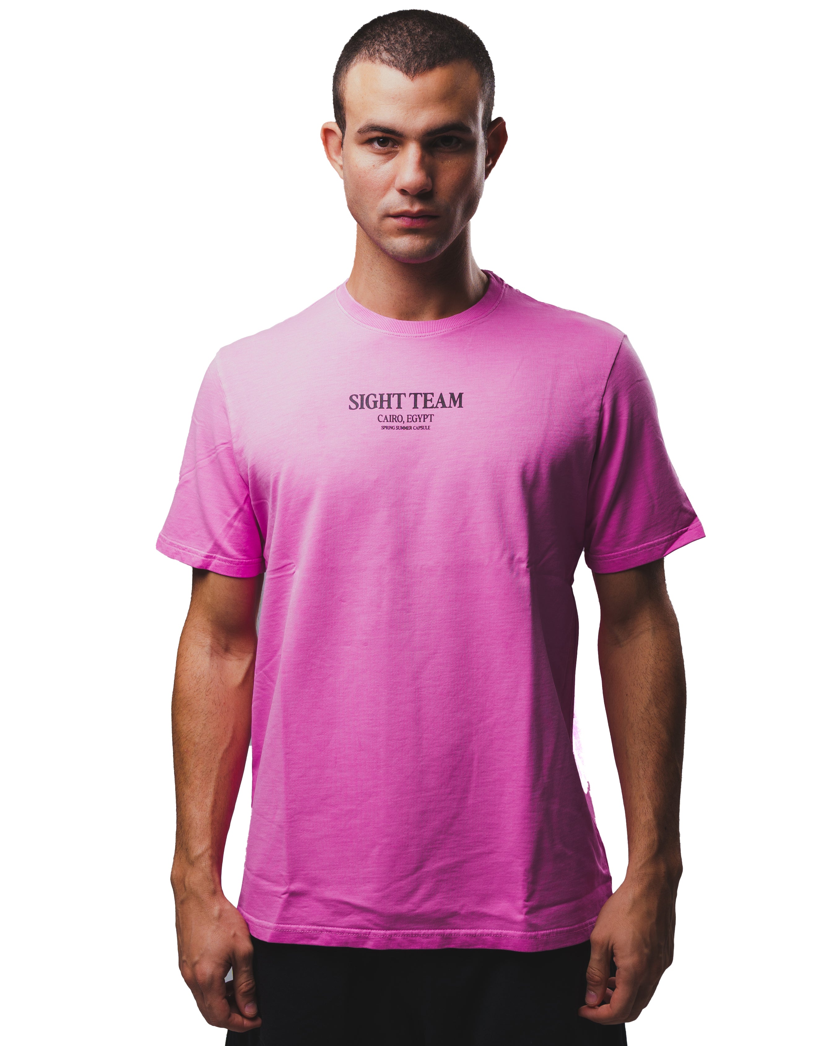 SIGHT Team Black on Pink T-Shirt