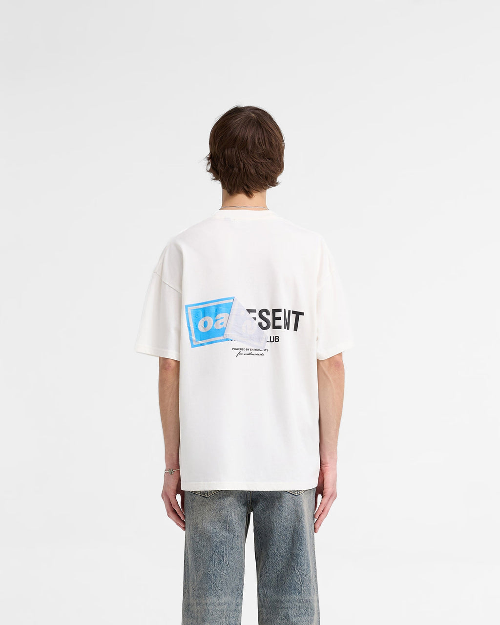 Represent X Oasis Owners Club T-Shirt Flat White