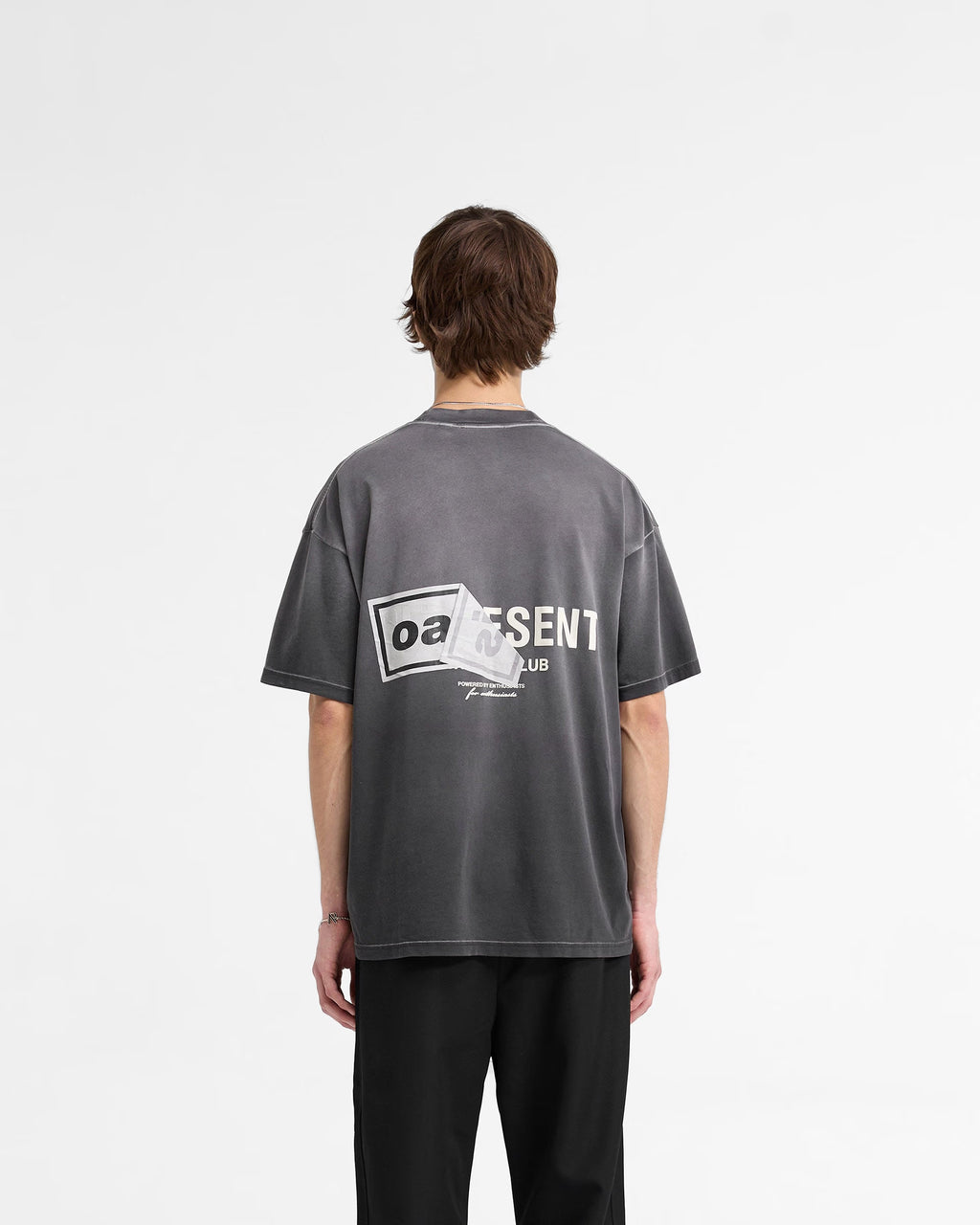 Represent X Oasis Owners Club T-Shirt Stained Black