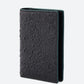 Les Benjamins Embossed Black Leather Card Holder