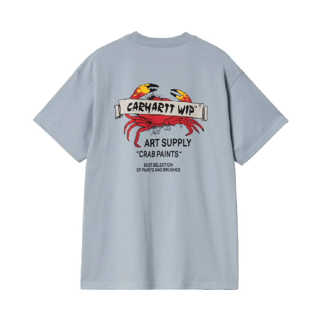 Carhartt WIP Crab Paint T-Shirt Frosted Blue