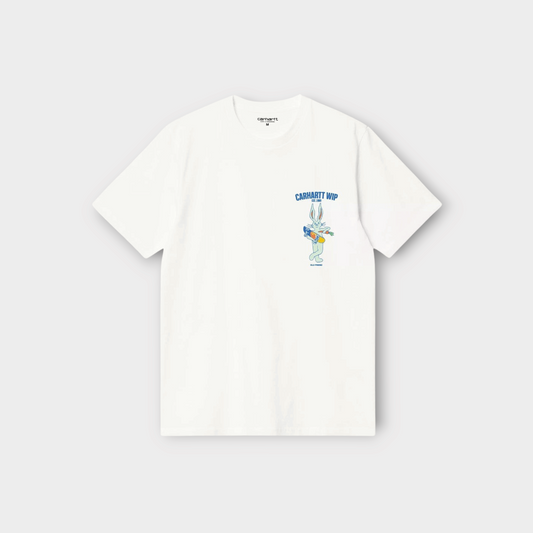 Drop Carhartt WIP Old Friend white cotton t-shirt with Bugs Bunny graphic on the chest